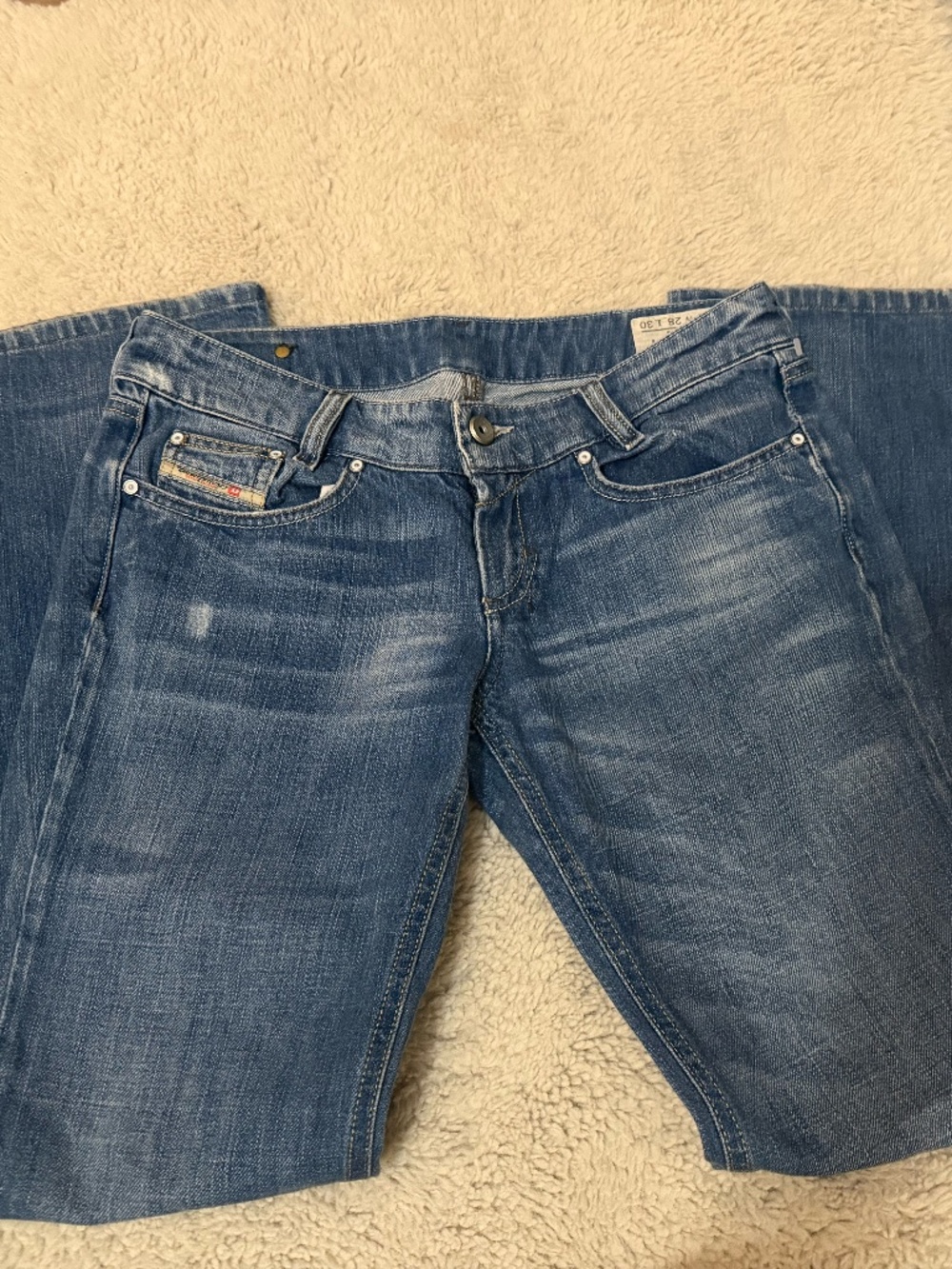 y2k low rise bootcut diesel louvley jeans size 26